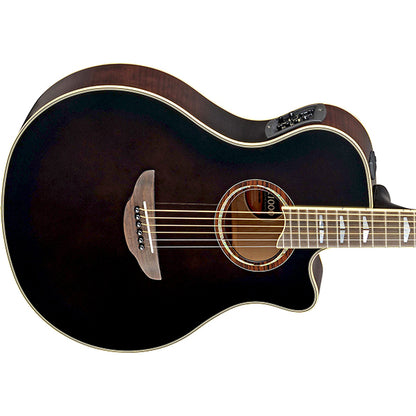 Yamaha APX1000 41" Solid Spruce Top Acoustic Electric Guitar With Pickup Mocha Black (APX 1000)