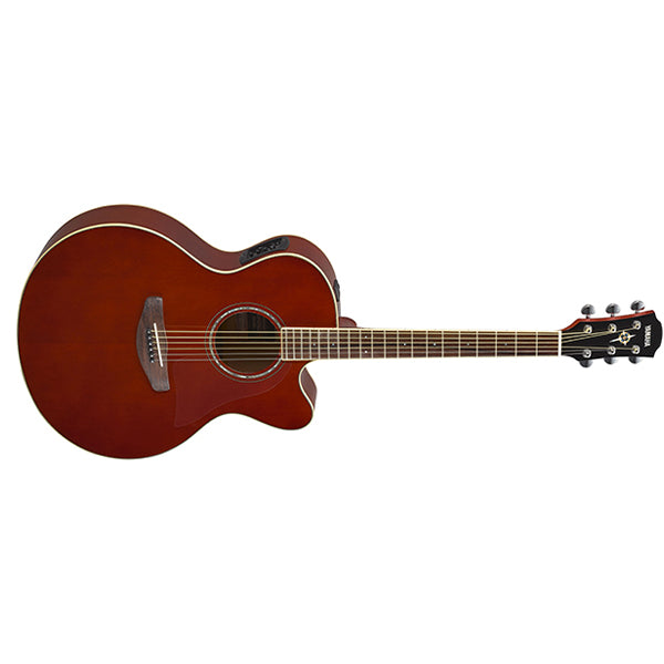 Yamaha CPX600 42" Medium Jumbo Spruce Top Acoustic Electric Guitar With Pickup Root Beer (CPX 600)