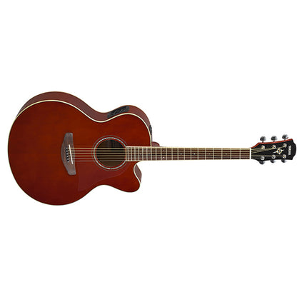 Yamaha CPX600 42" Medium Jumbo Spruce Top Acoustic Electric Guitar With Pickup Root Beer (CPX 600)