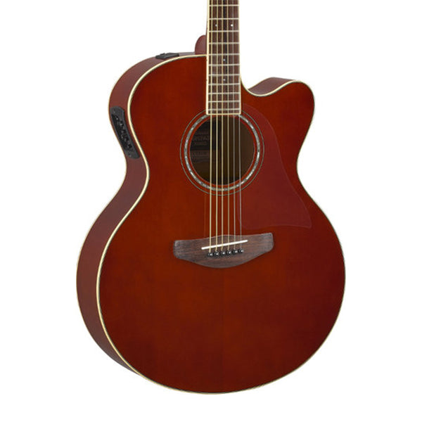 Yamaha CPX600 42" Medium Jumbo Spruce Top Acoustic Electric Guitar With Pickup Root Beer (CPX 600)