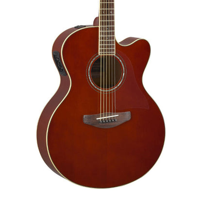 Yamaha CPX600 42" Medium Jumbo Spruce Top Acoustic Electric Guitar With Pickup Root Beer (CPX 600)