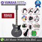 Yamaha RS620 Flame Maple Top HH Pickup Electric Guitar Burnt Charcoal with Gig Bag (RS 620)