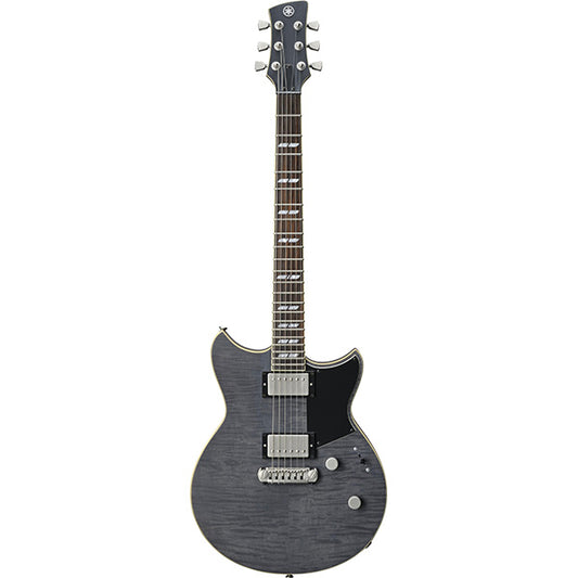 Yamaha RS620 Flame Maple Top HH Pickup Electric Guitar Burnt Charcoal with Gig Bag (RS 620)