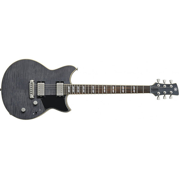 Yamaha RS620 Flame Maple Top HH Pickup Electric Guitar Burnt Charcoal with Gig Bag (RS 620)