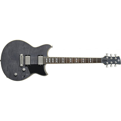 Yamaha RS620 Flame Maple Top HH Pickup Electric Guitar Burnt Charcoal with Gig Bag (RS 620)