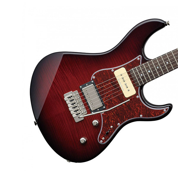 Yamaha PAC611VFM Alder MapleHumbucker Electric Guitar Dark Red Burst (PAC611 PAC 611VFM)