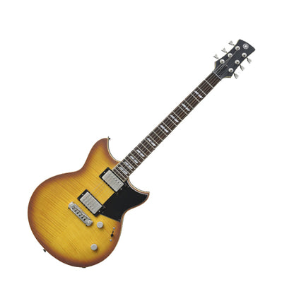 Yamaha RS620 Flame Maple Top HH Pickup Electric Guitar Brick Burst with Gig Bag (RS 620)