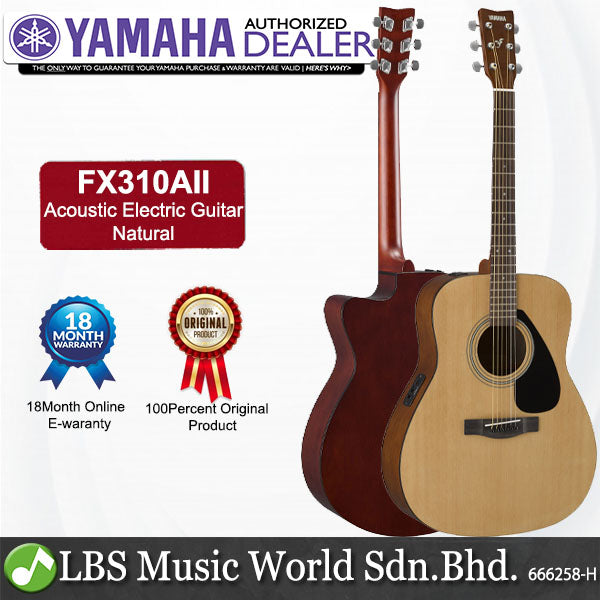 Yamaha FX310A 41" Full Size Acoustic Electric Guitar With Pickup - Natural (FX310 AII FX 310AII)