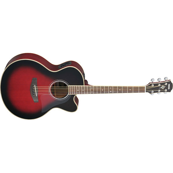 Yamaha CPX700II 41" Medium Jumbo Solid Spruce Top Acoustic Electric Guitar With Pickup Red (CPX700)