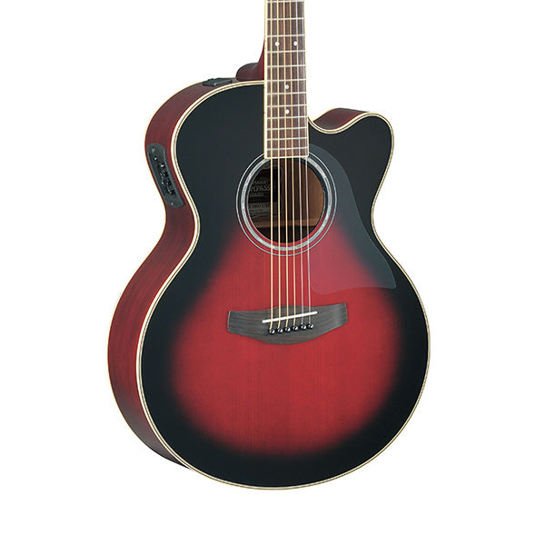 Yamaha CPX700II 41" Medium Jumbo Solid Spruce Top Acoustic Electric Guitar With Pickup Red (CPX700)