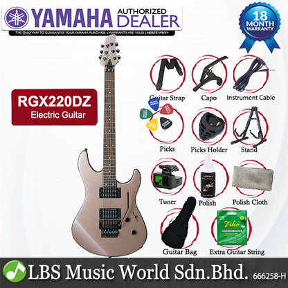Yamaha RGX220DZ Alder Humbucker Ceramic Electric Guitar Dark Metallic Gray (RGX220 RGX 220DZ)