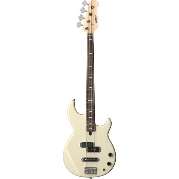 Yamaha BB424 4 String Maple SS Pickup Electric Bass Guitar - Vintage White (BB 424)