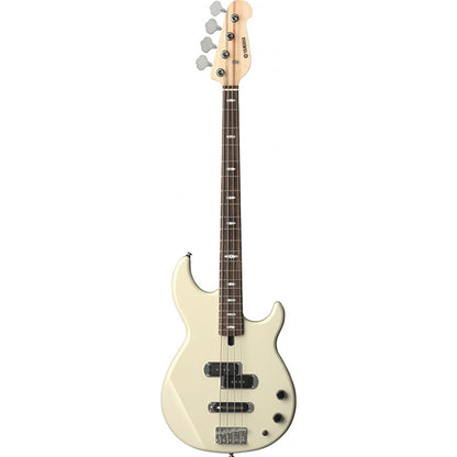 Yamaha BB424 4 String Maple SS Pickup Electric Bass Guitar - Vintage White (BB 424)