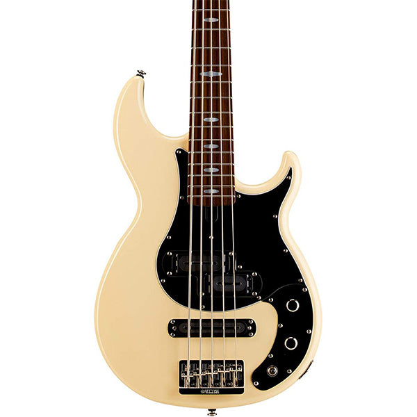 Yamaha BB2025X Alder 3P Maple 5 String Electric Bass Guitar Vintage White (BB 2025X)