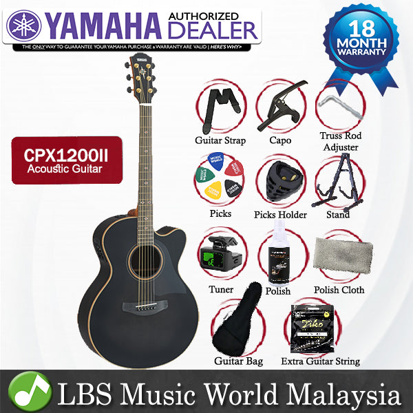 Yamaha CPX1200II 41'' Medium Jumbo Solid Spruce Top Acoustic Electric Guitar With Pickup (CPX1200)