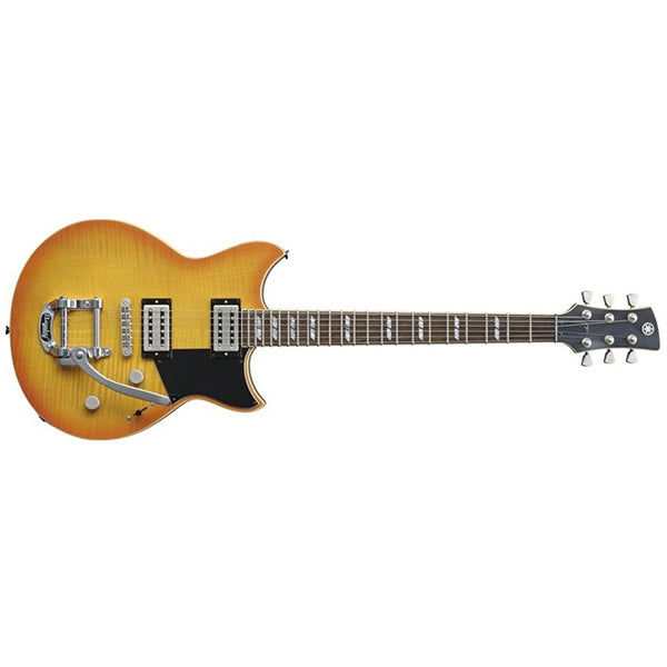 Yamaha RS720B Flame Maple Top HH Pickup Electric Guitar Wall Fade with Gig Bag (RS 720B)