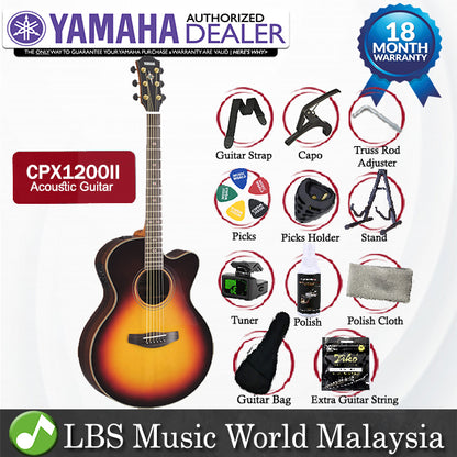 Yamaha CPX1200II 41'' Medium Jumbo Solid Spruce Top Acoustic Electric Guitar With Pickup (CPX1200)