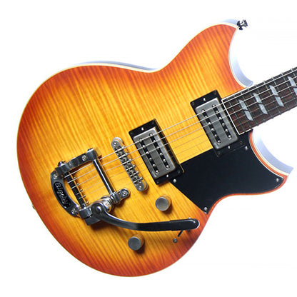 Yamaha RS720B Flame Maple Top HH Pickup Electric Guitar Wall Fade with Gig Bag (RS 720B)