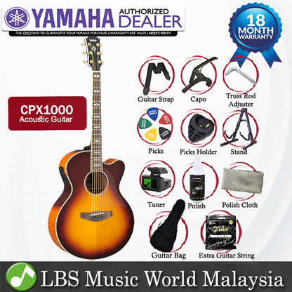 Yamaha CPX1000 41'' Medium Jumbo Solid Spruce Acoustic Electric Guitar With Pickup (CPX 1000)