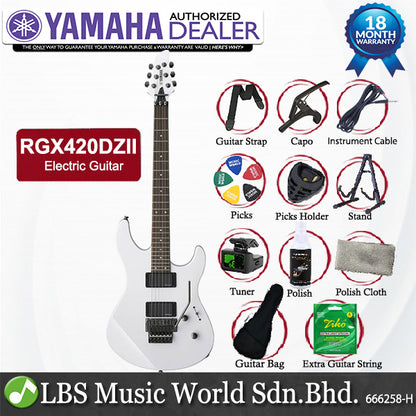 Yamaha RGX420DZII Humbuckers Electric Guitar White (RGX420 RGX 420DZII)