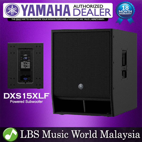 Yamaha DXS15XLF 1600 Watt 15" Powered Subwoofer Speaker for PA System (DXS 15XLF 15)