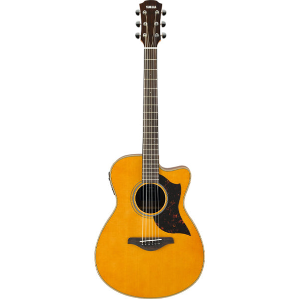 Yamaha AC1M 40 Inch Concert Cutaway Solid Sitka Spruce Top Acoustic Electric Guitar- Natural
