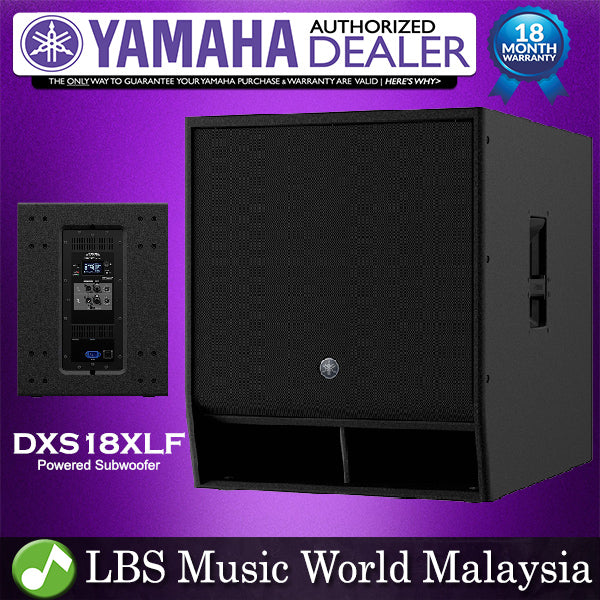 Yamaha DXS18XLF 1600 Watt 18" Powered Subwoofer Speaker for PA System (DXS 18XLF 18)
