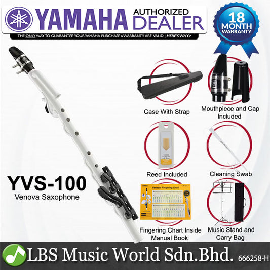 YAMAHA YVS-100 Venova Pocket Plastic Saxophone With Stand (YVS100 / YVS 100)