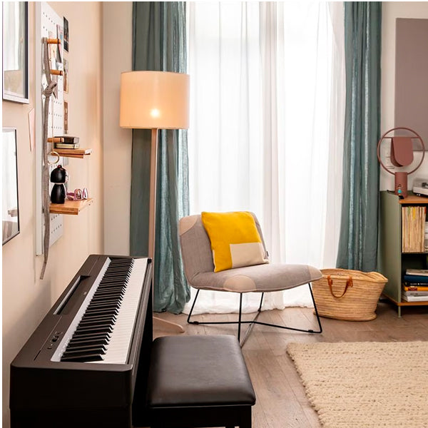 Yamaha P-145 88 Key Digital Piano with KB01 Keyboard Bench - Black (P145)