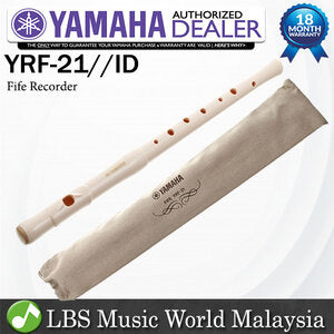 Yamaha YRF-21//ID Fife ABS Resin Recorder Key of C in White Finish (YRF21 YRF 21)