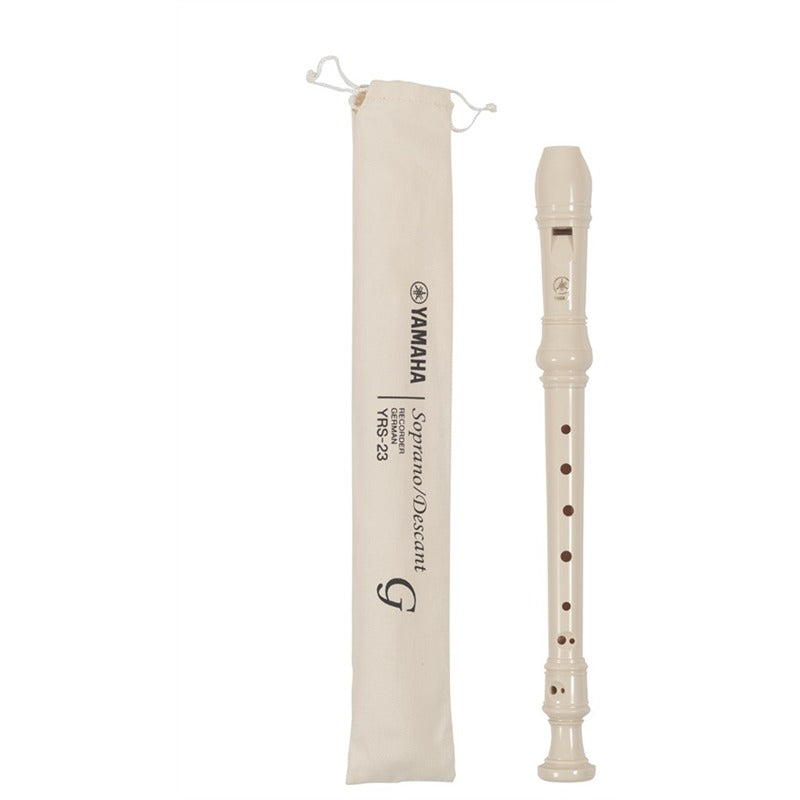 Yamaha YRS-23 Soprano Recorder German Fingering System ABS Plastic White (YRS23 YRS 23)