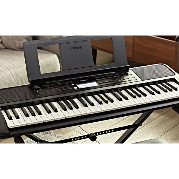 Yamaha PSR-E383 61keys Keyboard With sustain Pedal Cover and Stand (PSRE383 PSR E383)