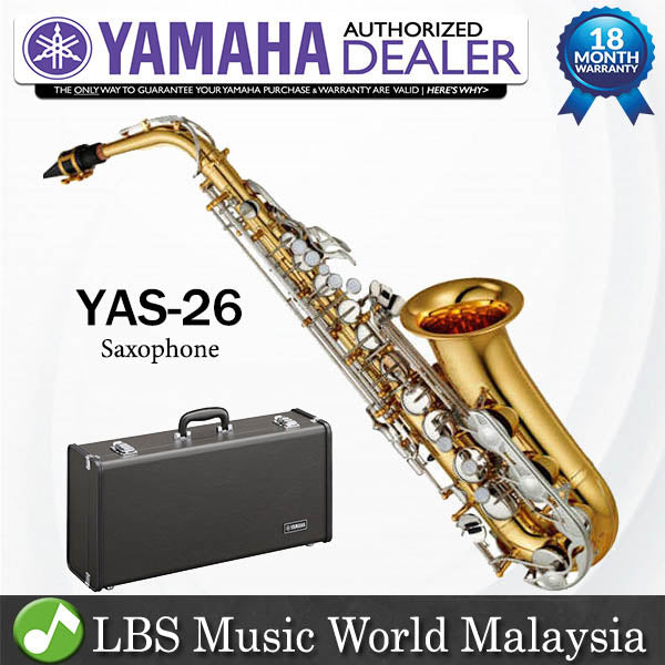 Yamaha YAS-26 Saxophone EB Standard Series Alto Sax (YAS26 YAS 26)