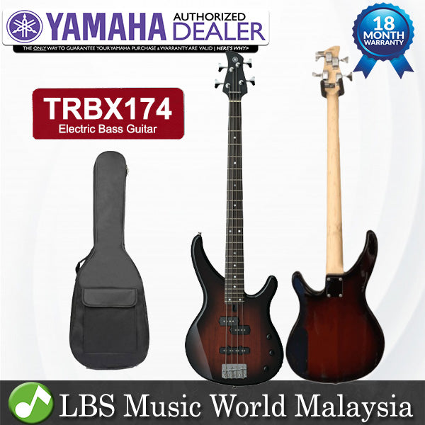 YAMAHA TRBX174 4 String Electric Bass Basses Bundle Student Beginner Series (TRBX 174)