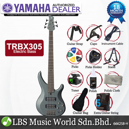YAMAHA TRBX305 5 String Bass Guitar Basses Bundle Intermediate Series (TRBX 305)