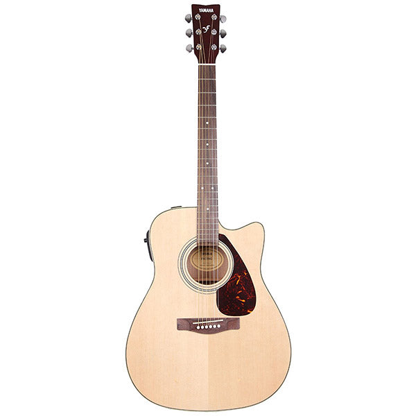 Yamaha FX370C Dreadnought Cutaway Acoustic Electric Guitar With Rosewood Fingerboard - Natural (FX-370C FX 370C)