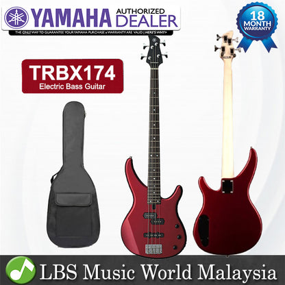 YAMAHA TRBX174 4 String Electric Bass Basses Bundle Student Beginner Series (TRBX 174)
