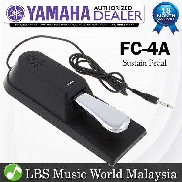 Yamaha FC4A Sustain Foot Pedal with 6 Inch Cable or Foot Switch (FC-4A)