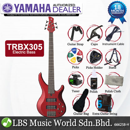 YAMAHA TRBX305 5 String Bass Guitar Basses Bundle Intermediate Series (TRBX 305)