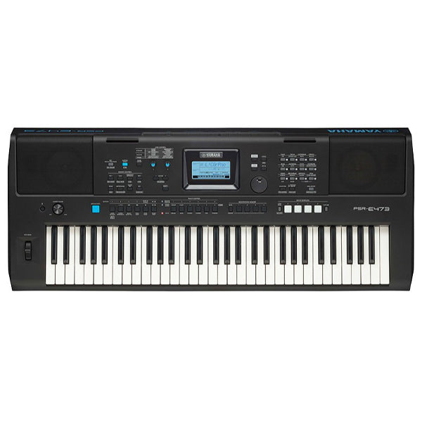 Yamaha PSR-E473 Portable Keyboard Basic Package with Square Sustain Pedal (PSRE473 PSR E473)