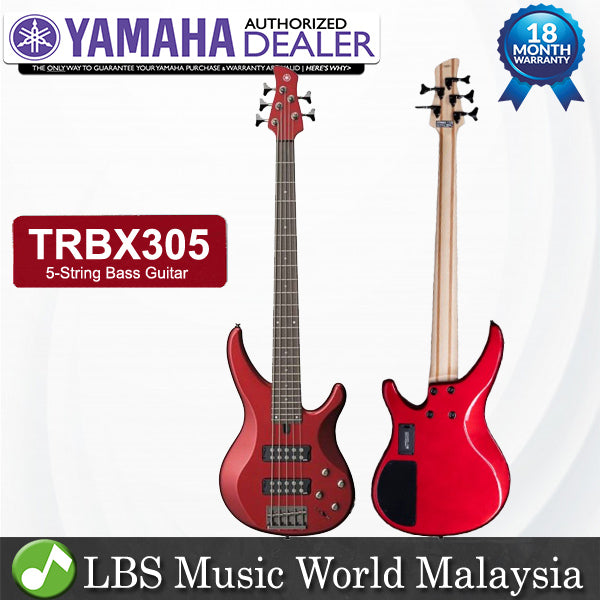 YAMAHA TRBX305 5 String Bass Guitar Basses Bundle Intermediate Series (TRBX 305)