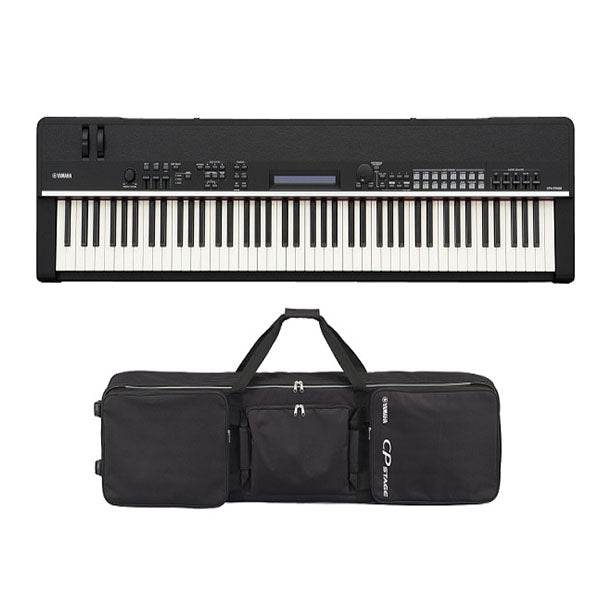 Yamaha CP4 Stage Piano Synthesizers with Natural Wood Keys Complete Package (CP 4)