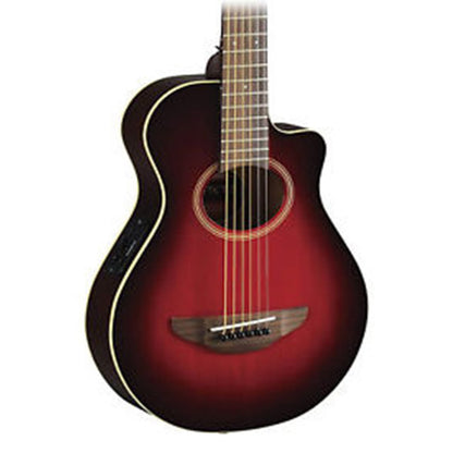 Yamaha APXT2 Acoustic Guitar 3/4 Travel Acoustic Electric Guitar Package - Dark Red Burst