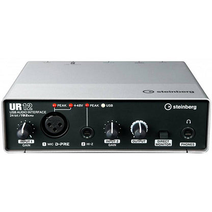 [Clearance] Yamaha Steinberg UR12 2 x 2 USB 2.0 audio interface with 1 x D-PRE and Cubase (UR 12)