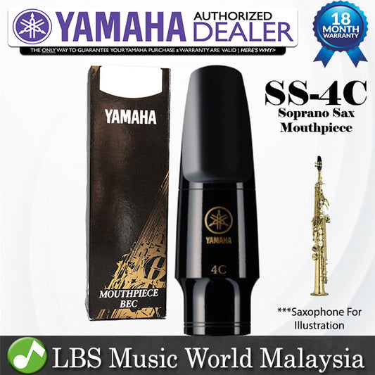 Yamaha SS-4C Soprano Saxophone Mouthpiece for Soprano Sax Mouth Piece (SS4C SS 4C)