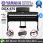 Yamaha DGX-670 88 Key Digital Piano Basic Package Black (DGX670 DGX 670)