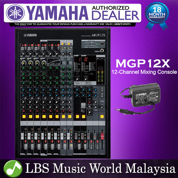 Yamaha MGP12X 12 Channel Analog Mixer Mixing Console With USB and Effect FX (MGP12 MGP 12X)