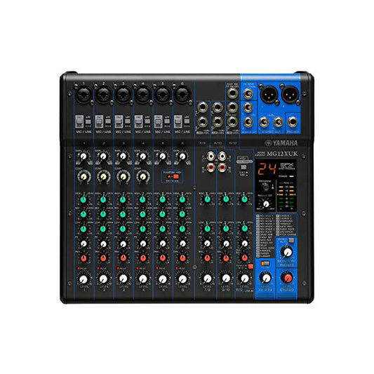 Yamaha MG12XUK 12 Channel Analog Mixer Mixing Console with Effects (MG12XU MG12 XUK)