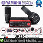 Yamaha Steinberg UR22C USB C Audio Interface Pack with ST-M01 Condenser Microphone and ST-H01 Headphone (Pop Filter and Mic Clamp)