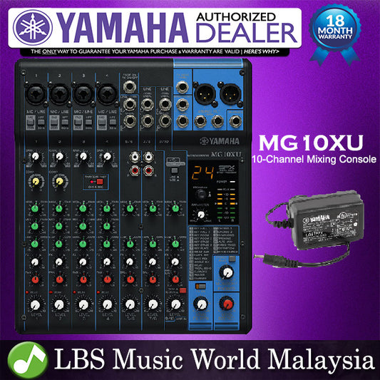 Yamaha MG10XU 10 Channel Analog Mixer Mixing Console with USB and Effect (MG10X MG 10XU)